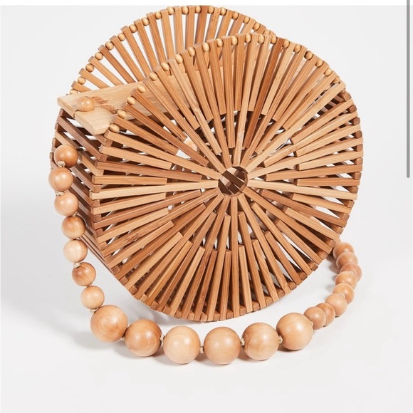 Cult Gaia bamboo Wood Circle Luna shoulder bag - Picture 9 of 10